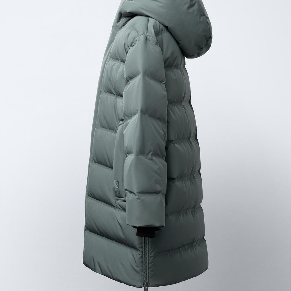 Zara Boys Hooded Puffer Down Jacket Coat Size 9-10 - Picture 5 of 11
